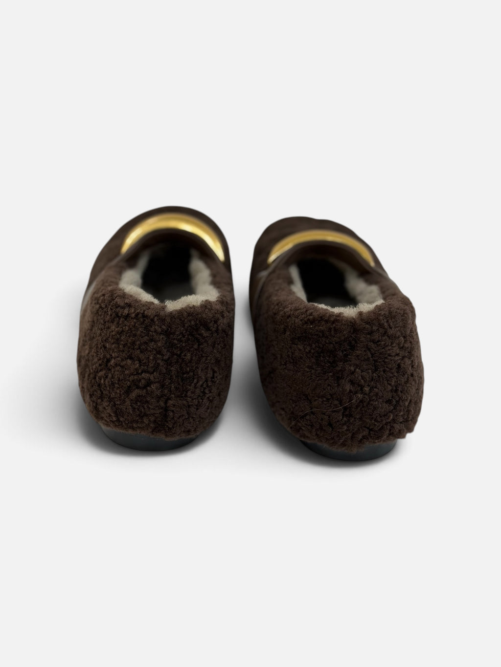 Black Velvet Loafers with Cold Buckle