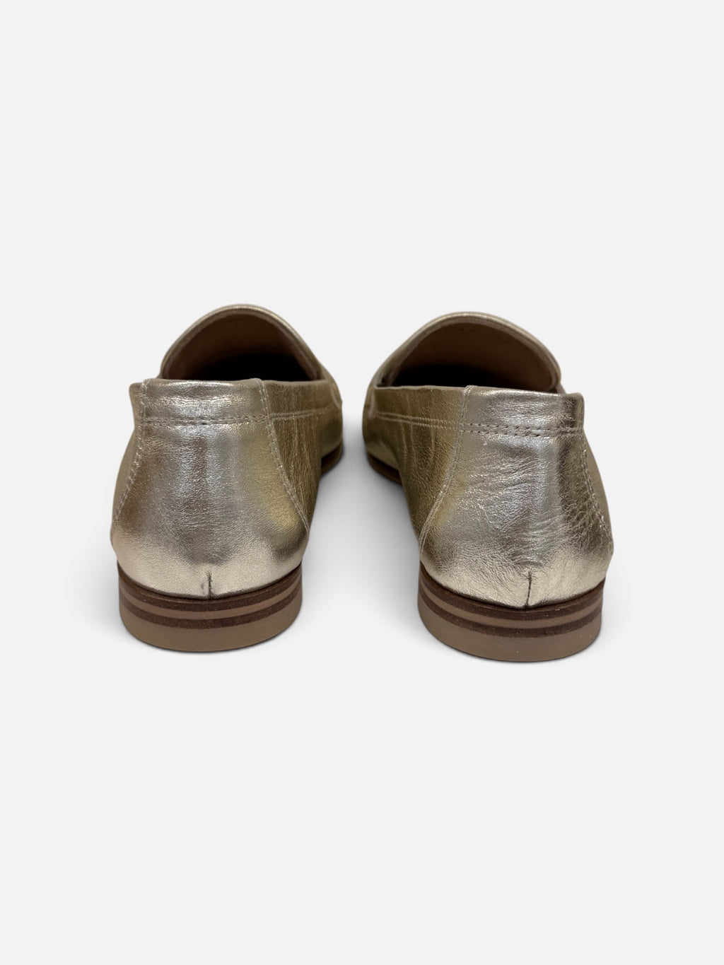 Silver Metallic Loafers