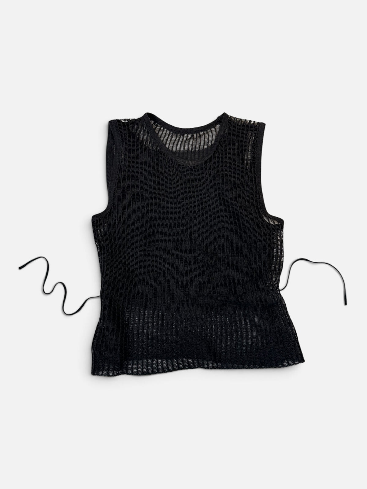 Layered Tank Set – Fitted Cami with Sheer Crochet Knit Top