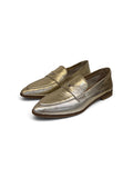 Silver Metallic Loafers