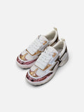 Luxe Metallic Pink & Gold Platform Sneakers