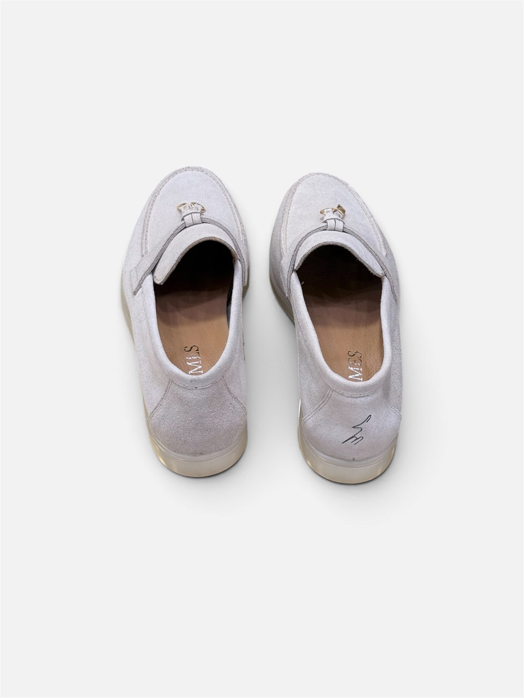 Light Lavender Suede Loafers