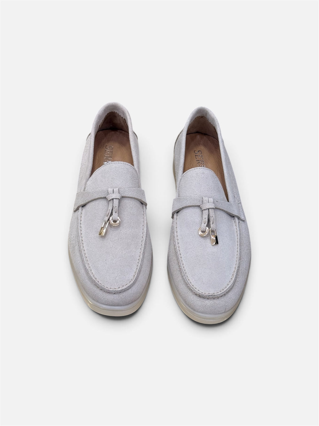 Light Lavender Suede Loafers