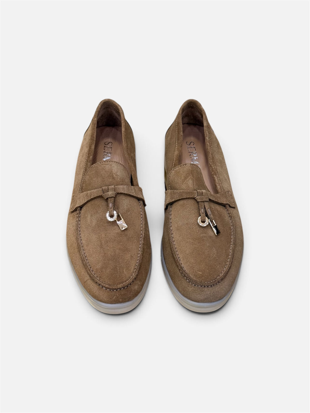 Brown Classic Suede Horsebit Loafers