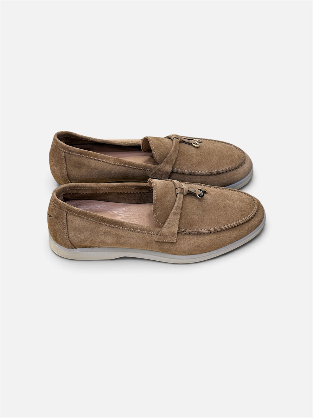 Brown Classic Suede Horsebit Loafers